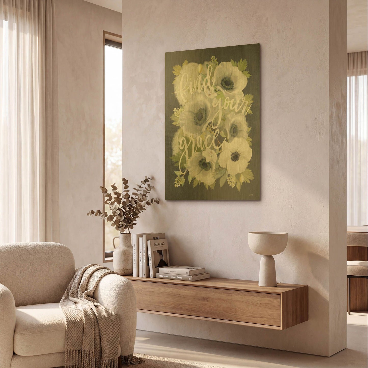 'Find Your Grace' By House Fenway Gold Metal Wall Art