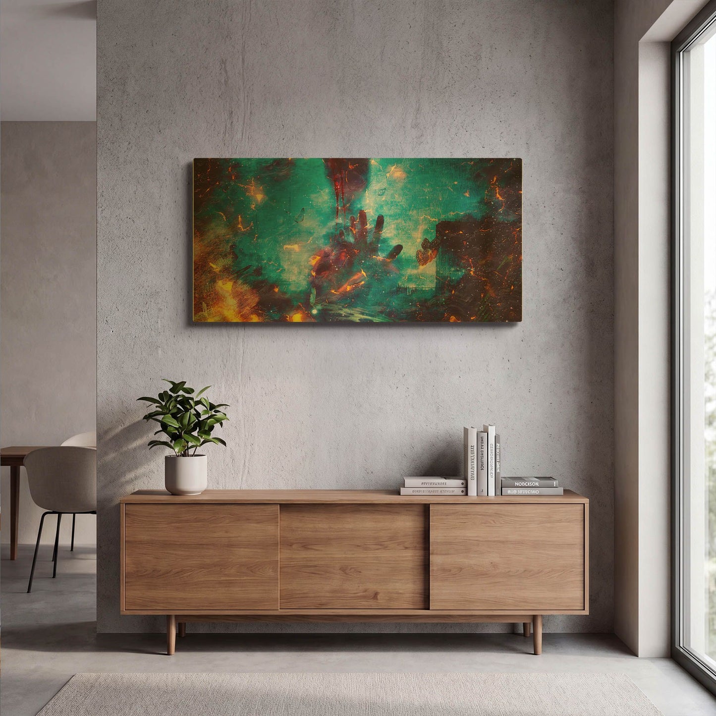 'Between Life And Death 2020' By Mario Sanchez Nevado Gold Metal Wall Art