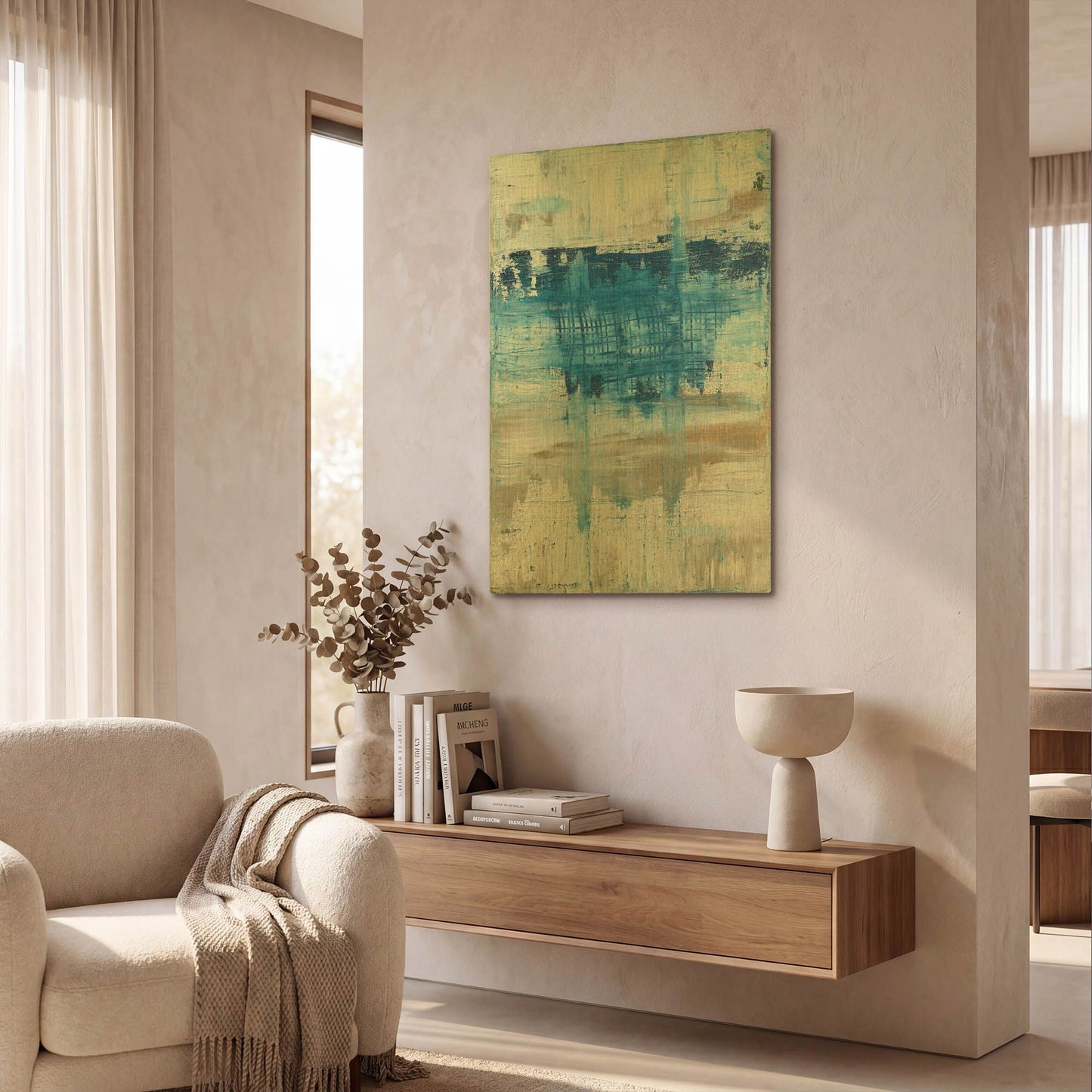 'Splash' By Julie Weaverling Gold Metal Wall Art