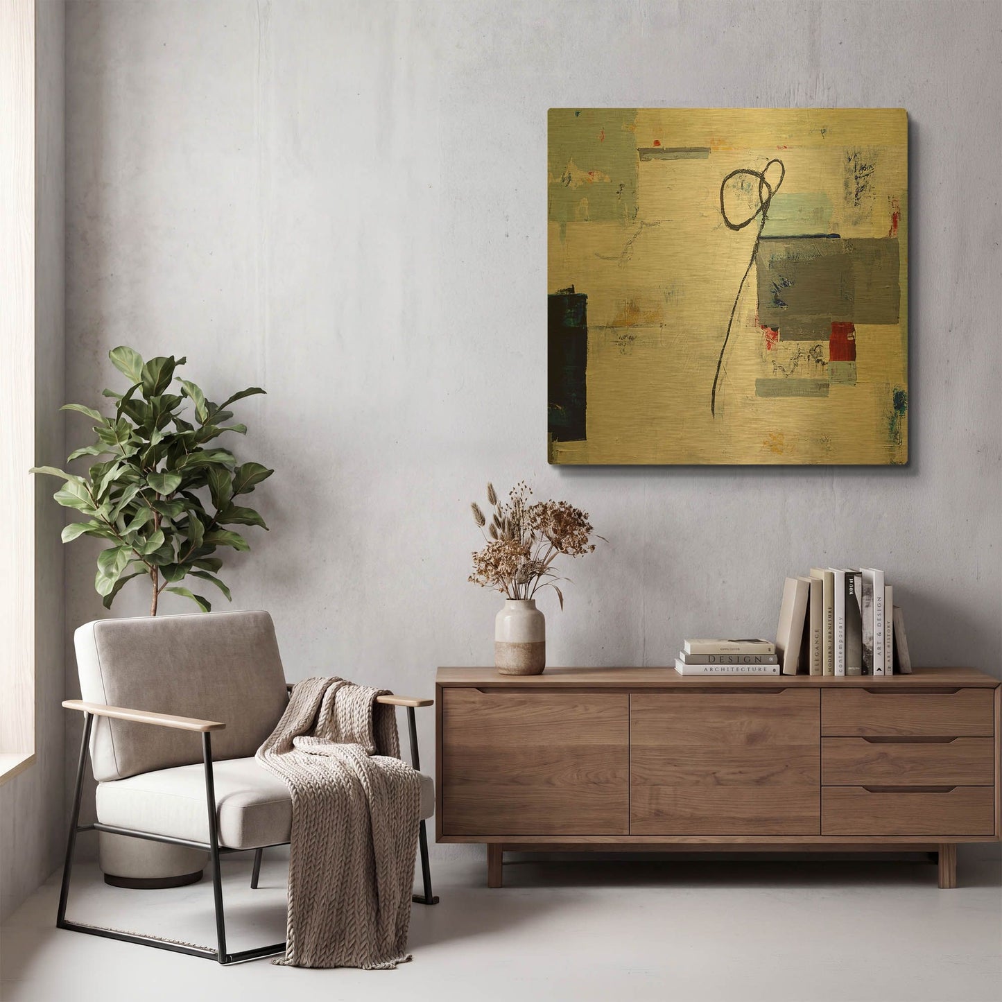 'Home Free' By Julie Weaverling Gold Metal Wall Art