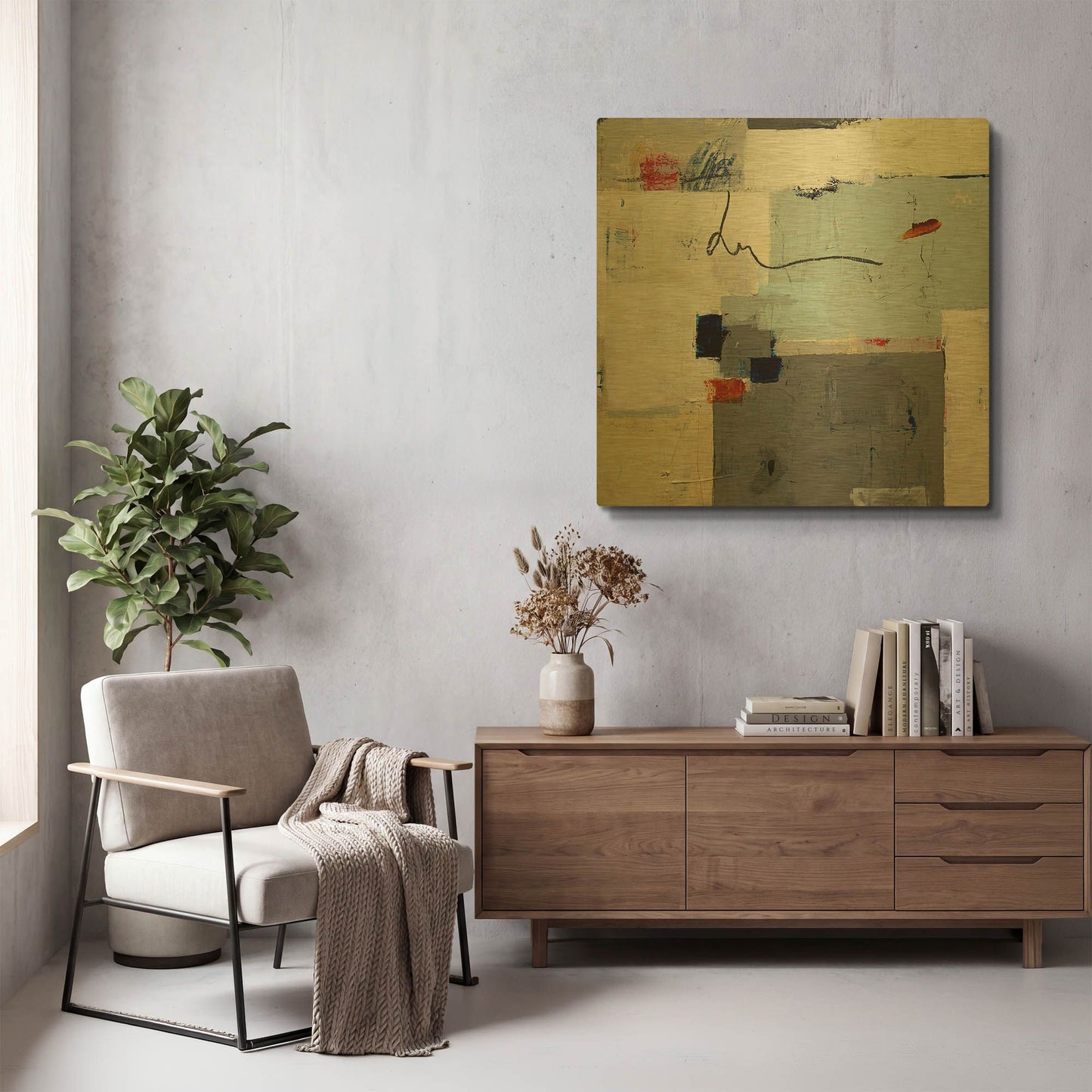 'Happiness Unfolding' By Julie Weaverling Gold Metal Wall Art