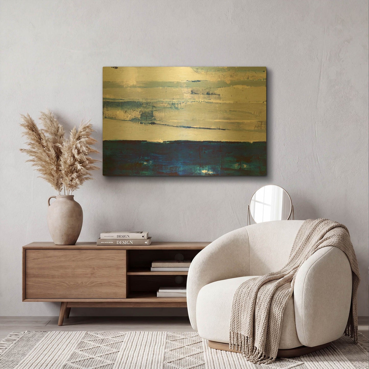 'I Always Return to the Sea' By Julie Weaverling Gold Metal Wall Art