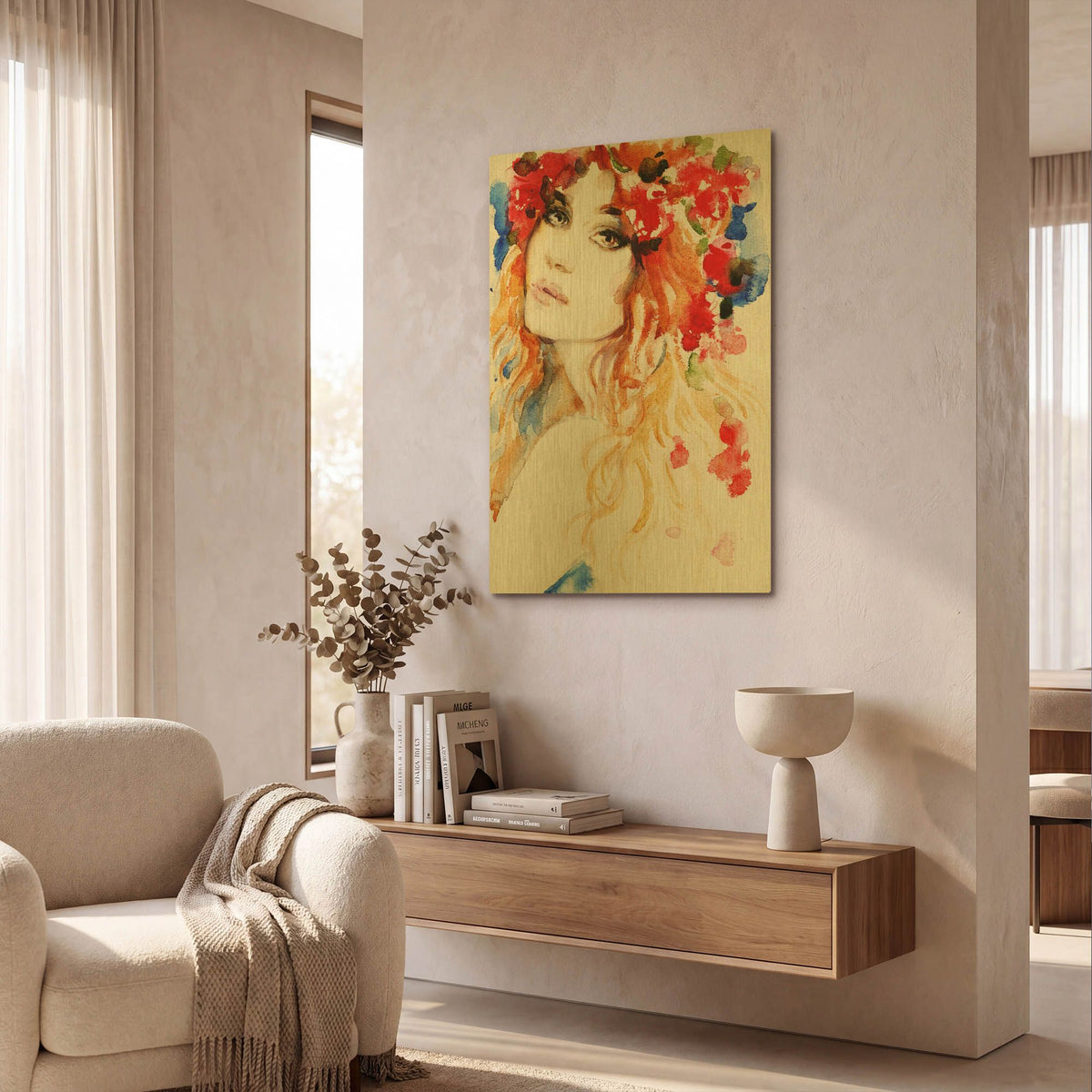 'Spring Love' By Anna Ismagilova Gold Metal Wall Art
