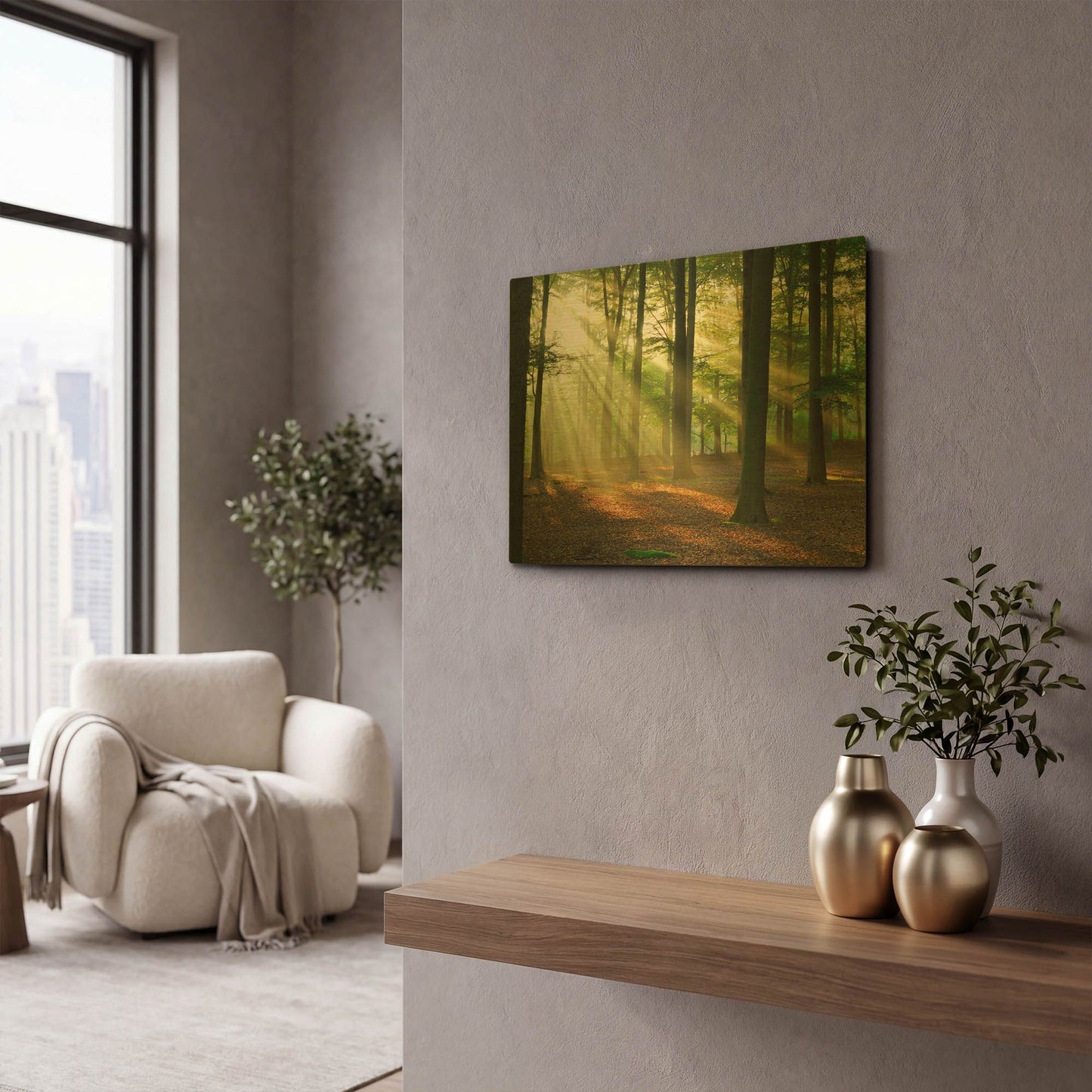 'Rays of Light,' By LUXE Gold Metal Wall Art