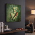 'Blooming Protection' By Mario Sanchez Nevado Gold Metal Wall Art