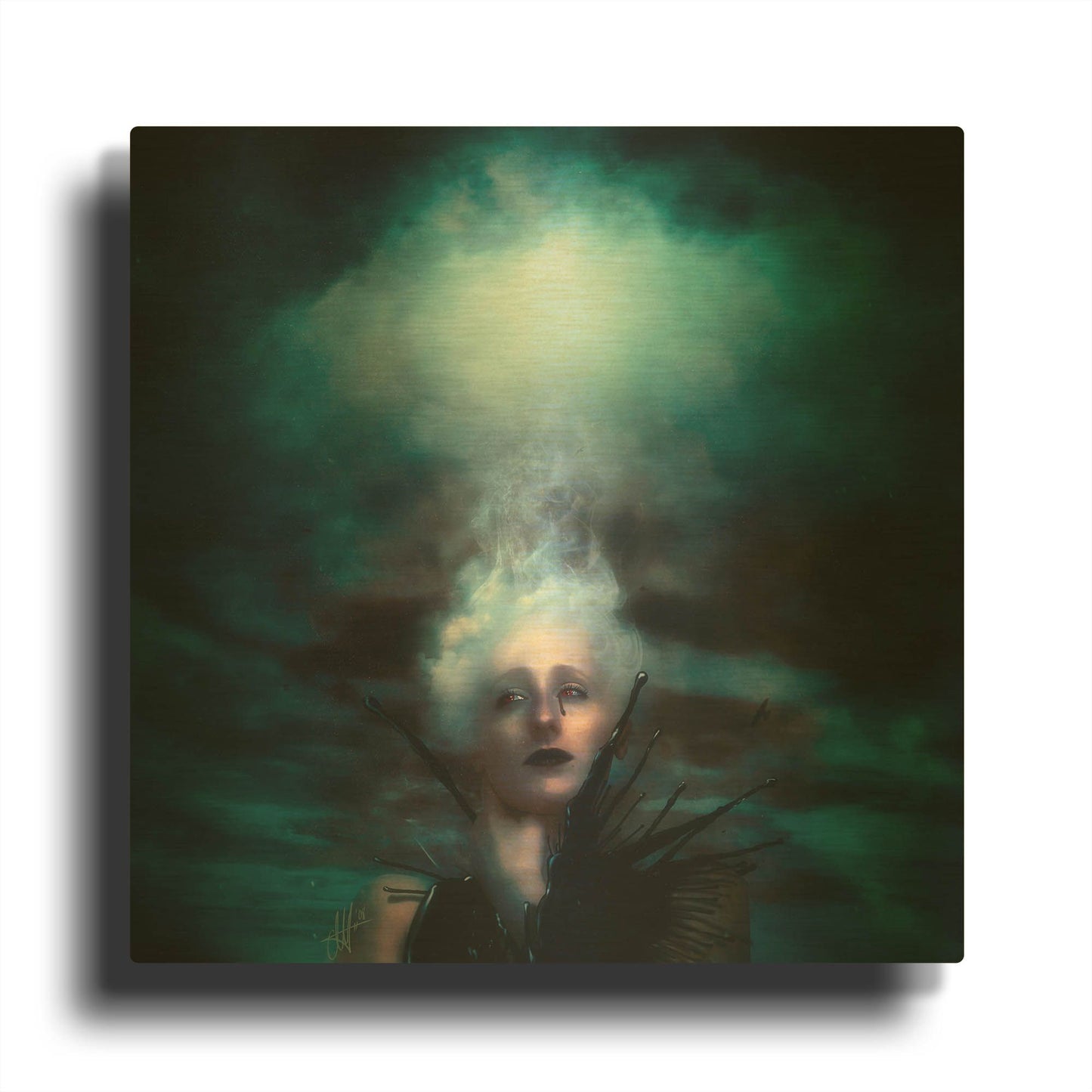 'A Natural Disaster' By Mario Sanchez Nevado Gold Metal Wall Art