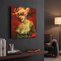 'Dare' By Mario Sanchez Nevado Gold Metal Wall Art