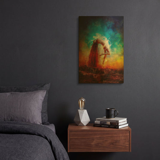 'Electricity' By Mario Sanchez Nevado Gold Metal Wall Art