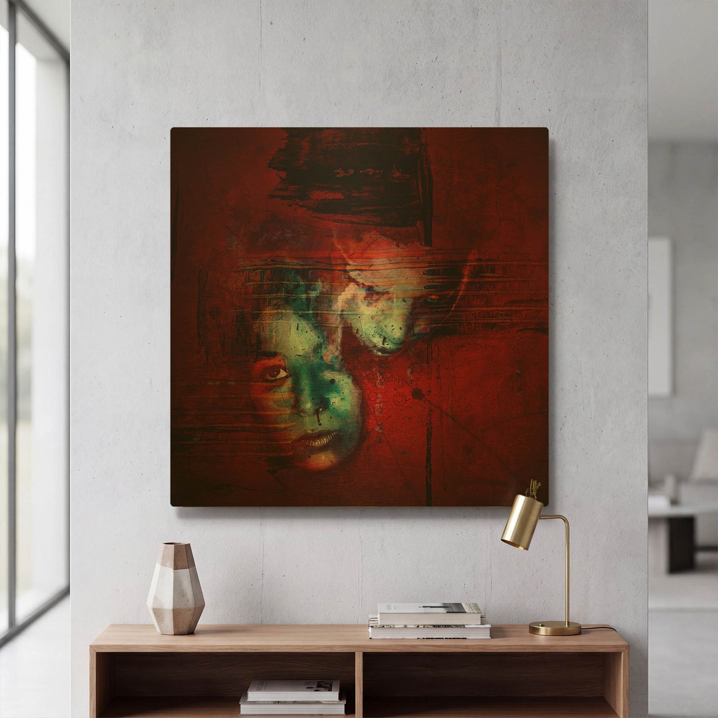'Ex Empathika' By Mario Sanchez Nevado Gold Metal Wall Art