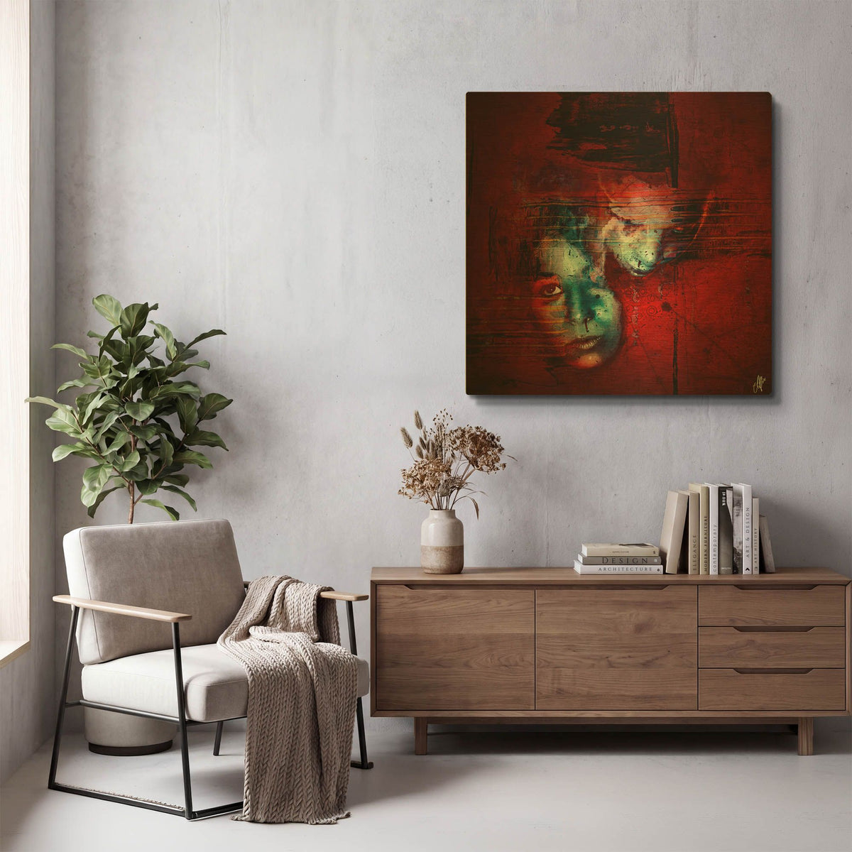 'Ex Empathika' By Mario Sanchez Nevado Gold Metal Wall Art