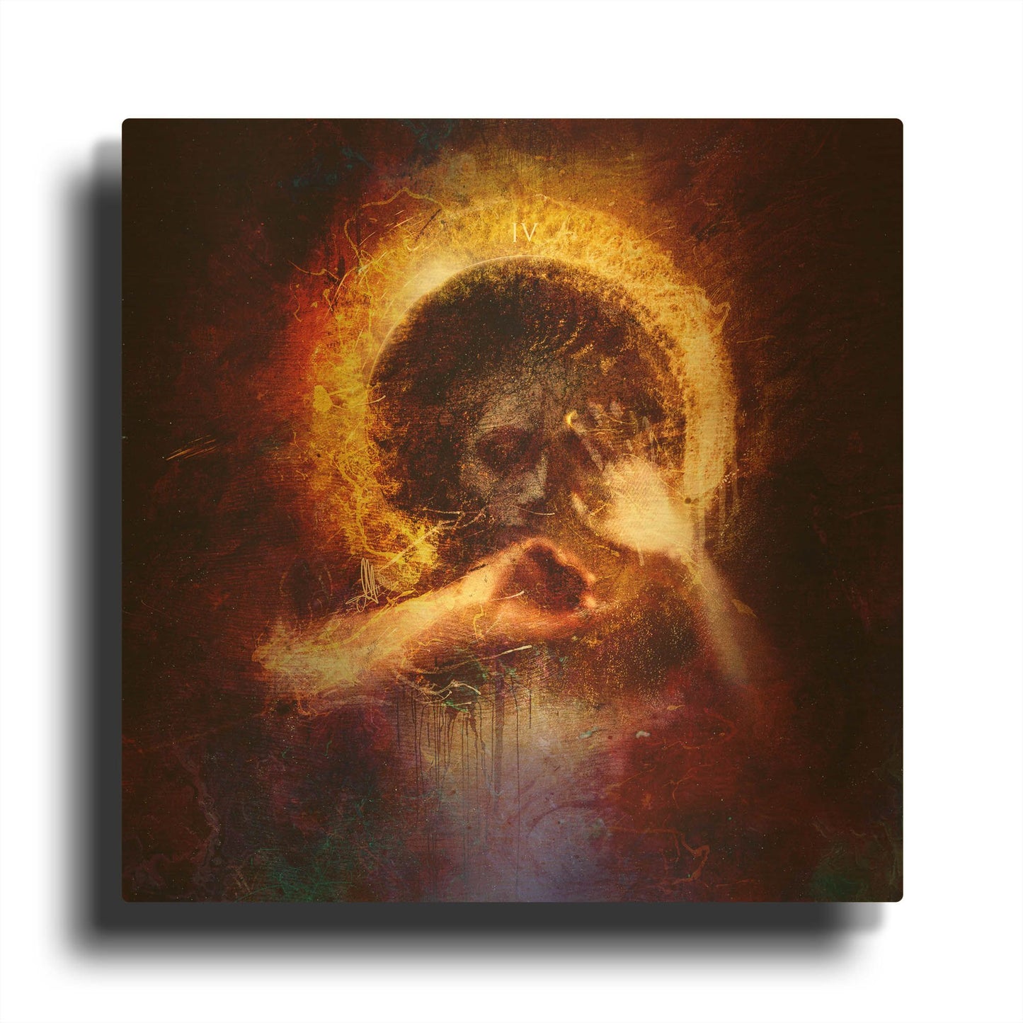 'Further' By Mario Sanchez Nevado Gold Metal Wall Art