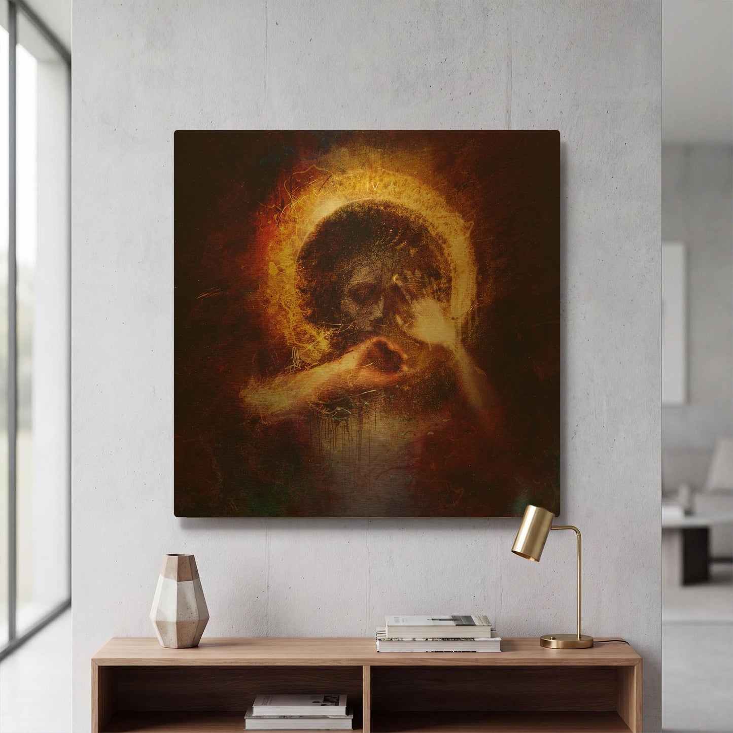 'Further' By Mario Sanchez Nevado Gold Metal Wall Art