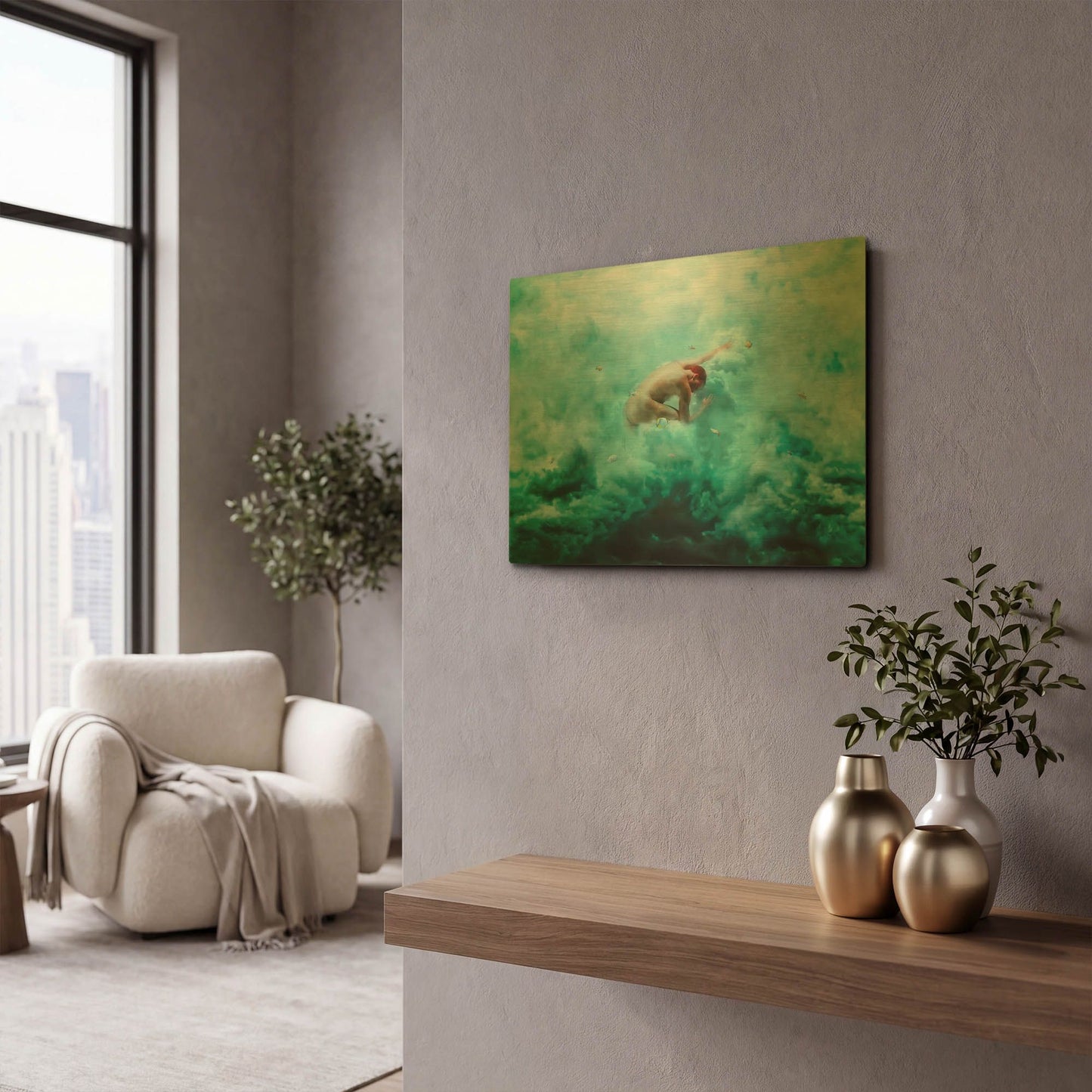 'Heaven & Alchemy' By Mario Sanchez Nevado Gold Metal Wall Art