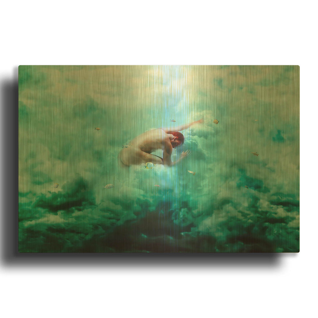 'Heaven & Alchemy' By Mario Sanchez Nevado Gold Metal Wall Art
