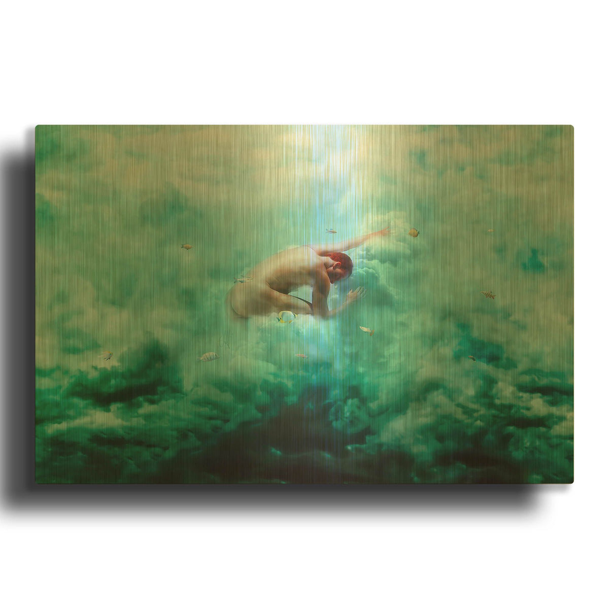 'Heaven & Alchemy' By Mario Sanchez Nevado Gold Metal Wall Art