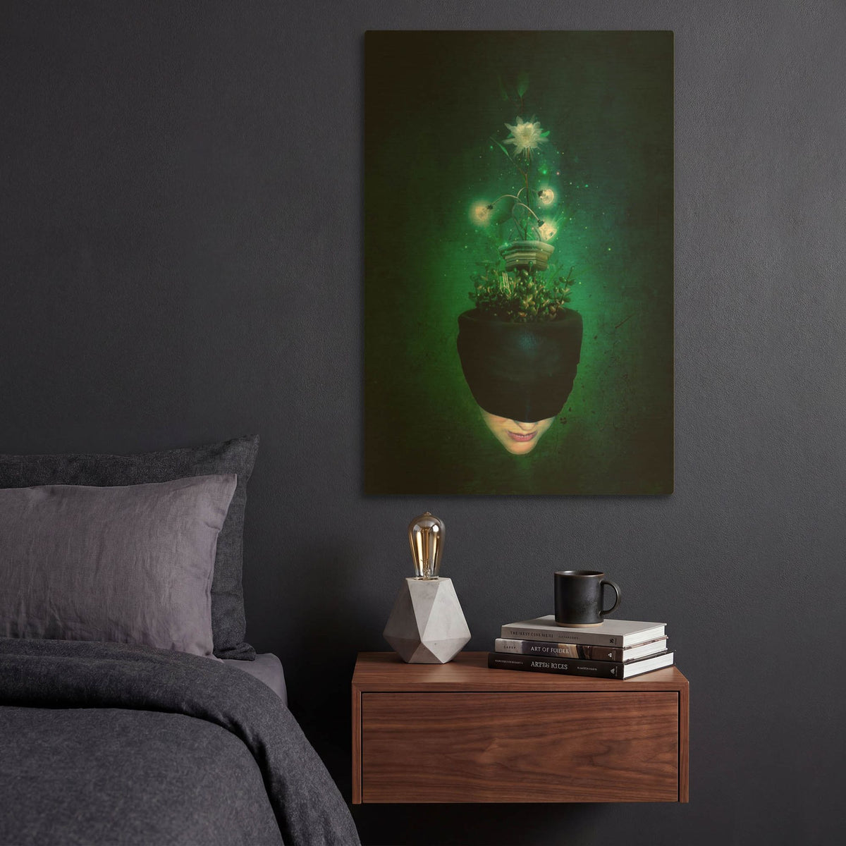 'Herbal Movement I' By Mario Sanchez Nevado Gold Metal Wall Art