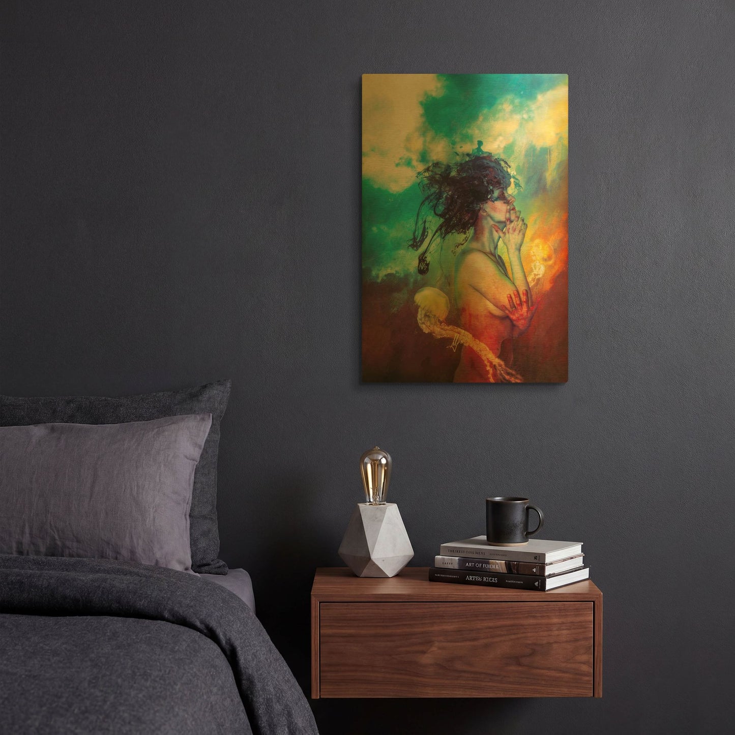 'Medea' By Mario Sanchez Nevado Gold Metal Wall Art