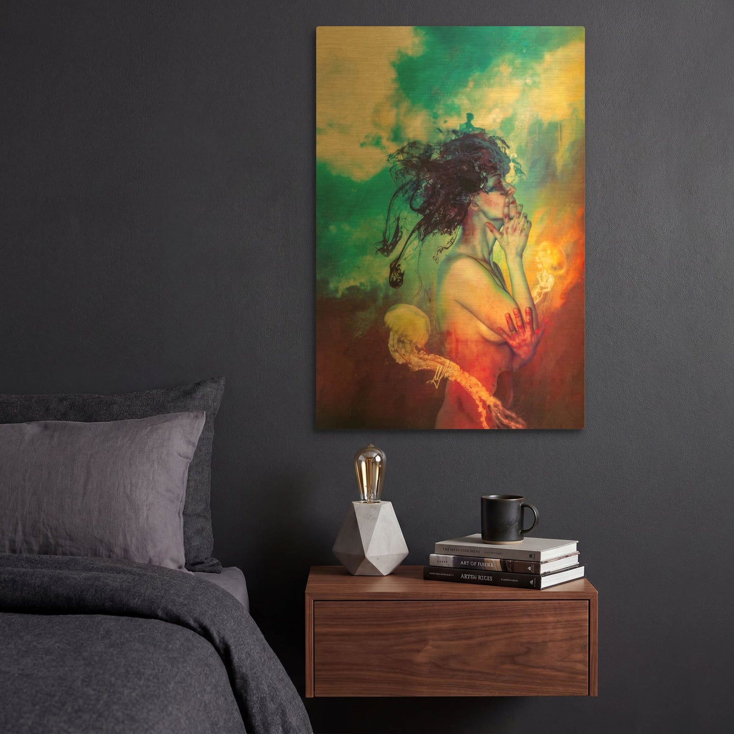'Medea' By Mario Sanchez Nevado Gold Metal Wall Art