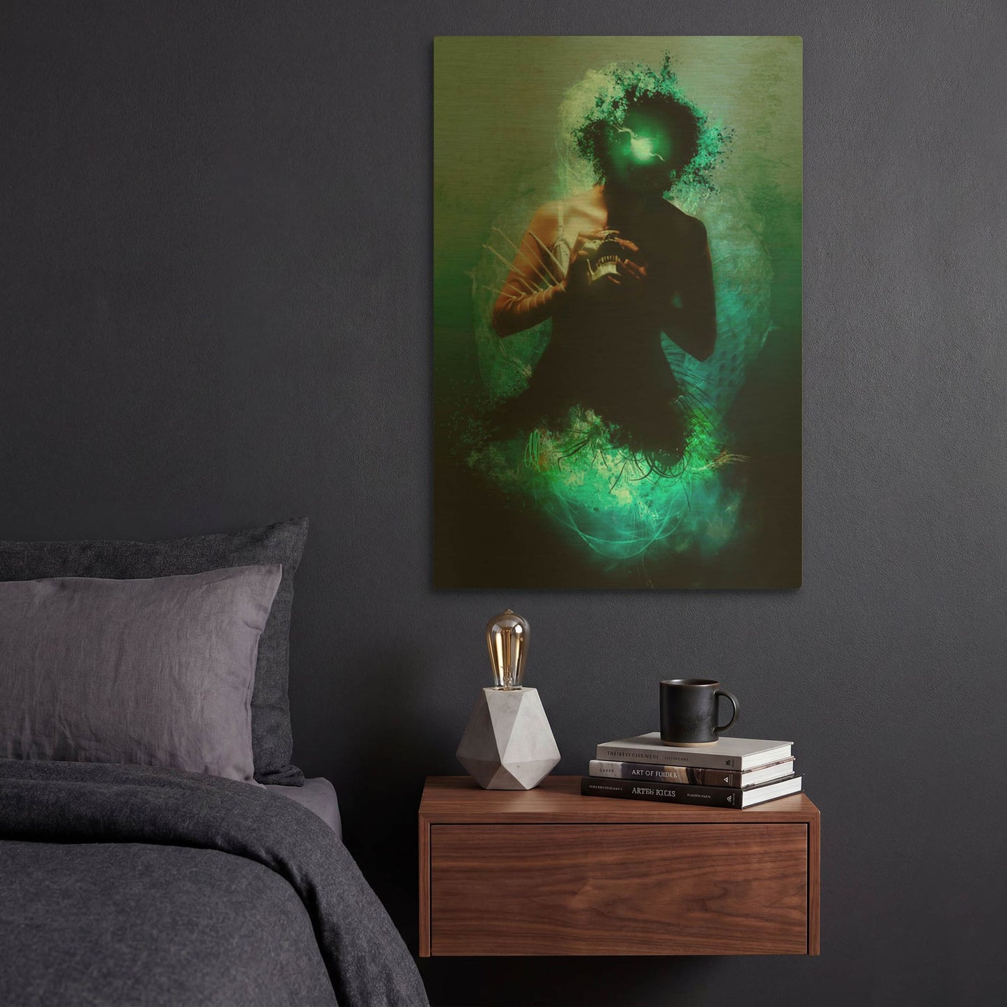 'Memento Mori' By Mario Sanchez Nevado Gold Metal Wall Art