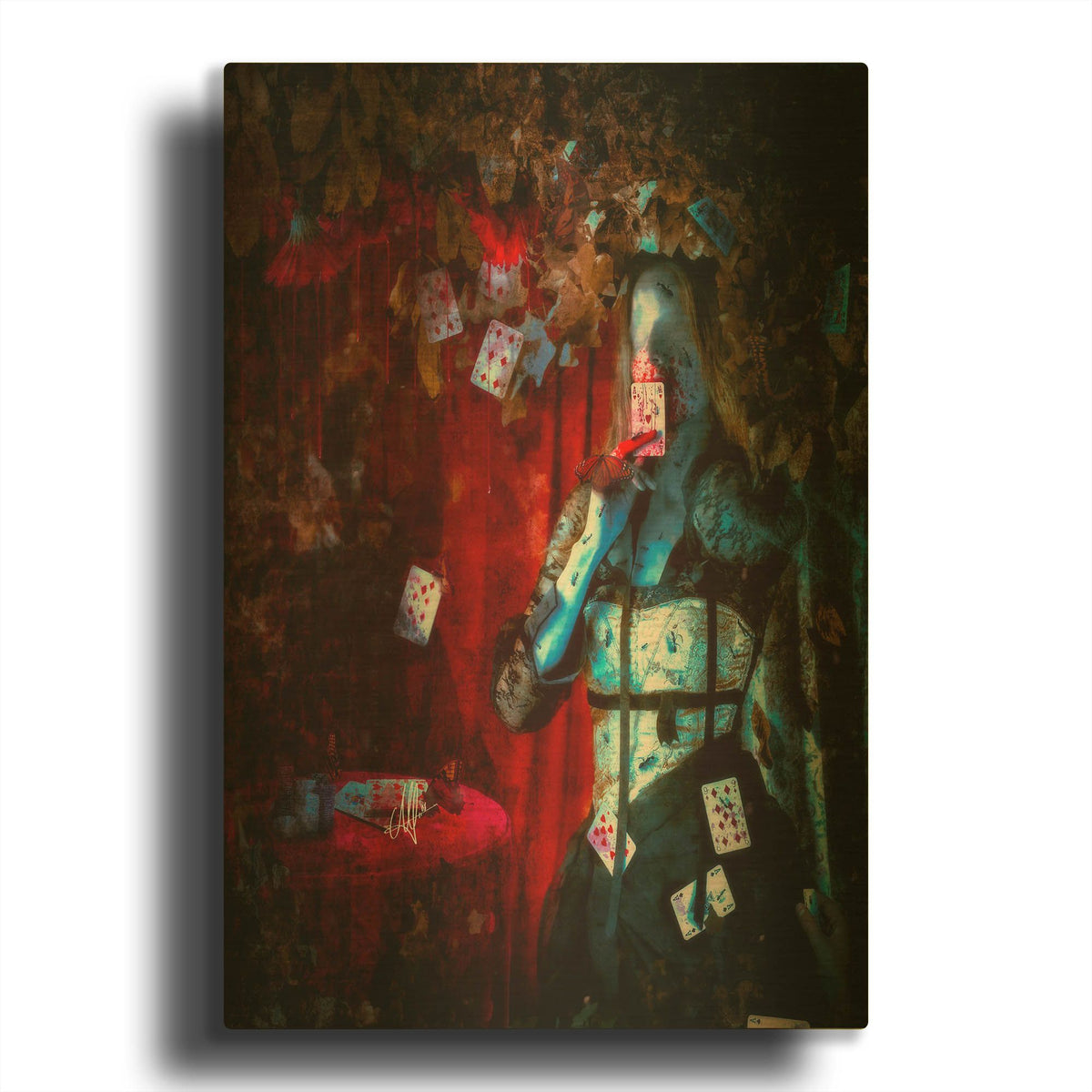 'Player' By Mario Sanchez Nevado Gold Metal Wall Art