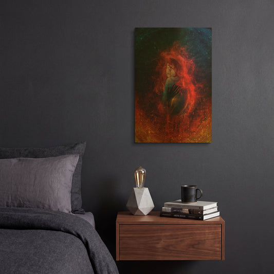 'Tremors' By Mario Sanchez Nevado Gold Metal Wall Art