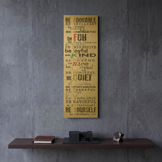 'The Way to Be' By Marla Rae Gold Metal Wall Art
