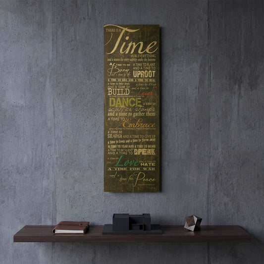 'Time for Everything' By Marla Rae Gold Metal Wall Art