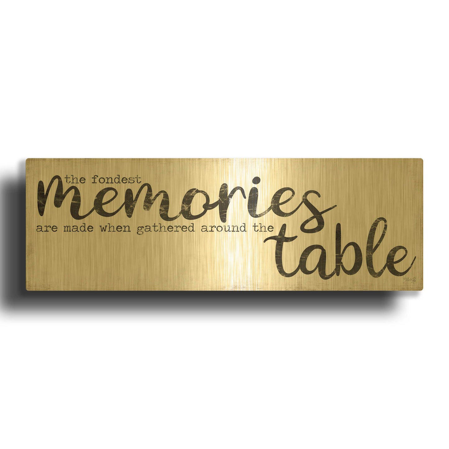 'The Fondest Memories' By Marla Rae Gold Metal Wall Art