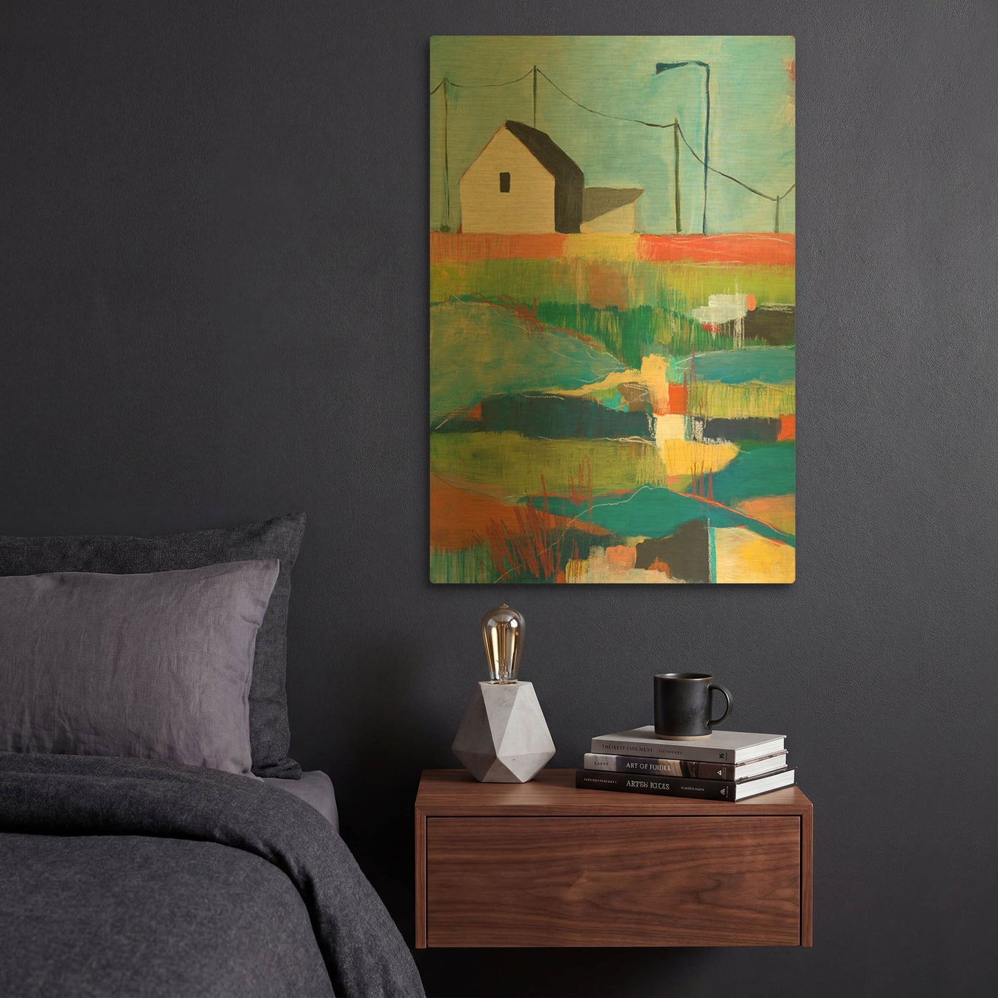 'Western Edge' By Jan Weiss Gold Metal Wall Art