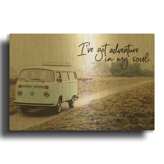 'I' By Susan Ball Gold Metal Wall Art