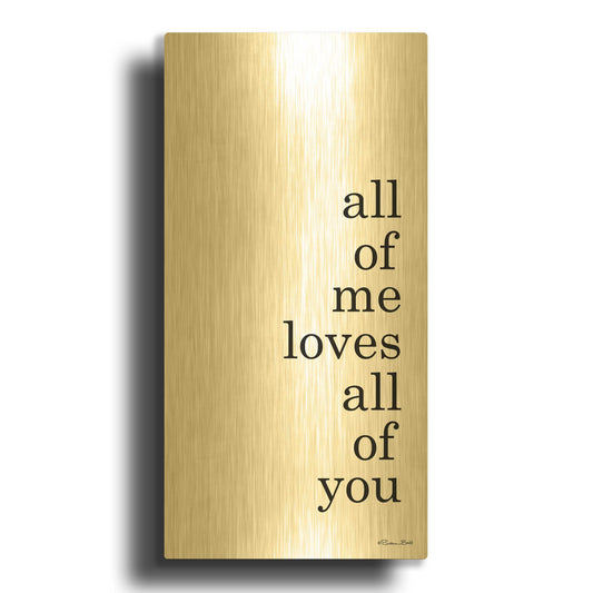 'All of Me' By Susan Ball Gold Metal Wall Art