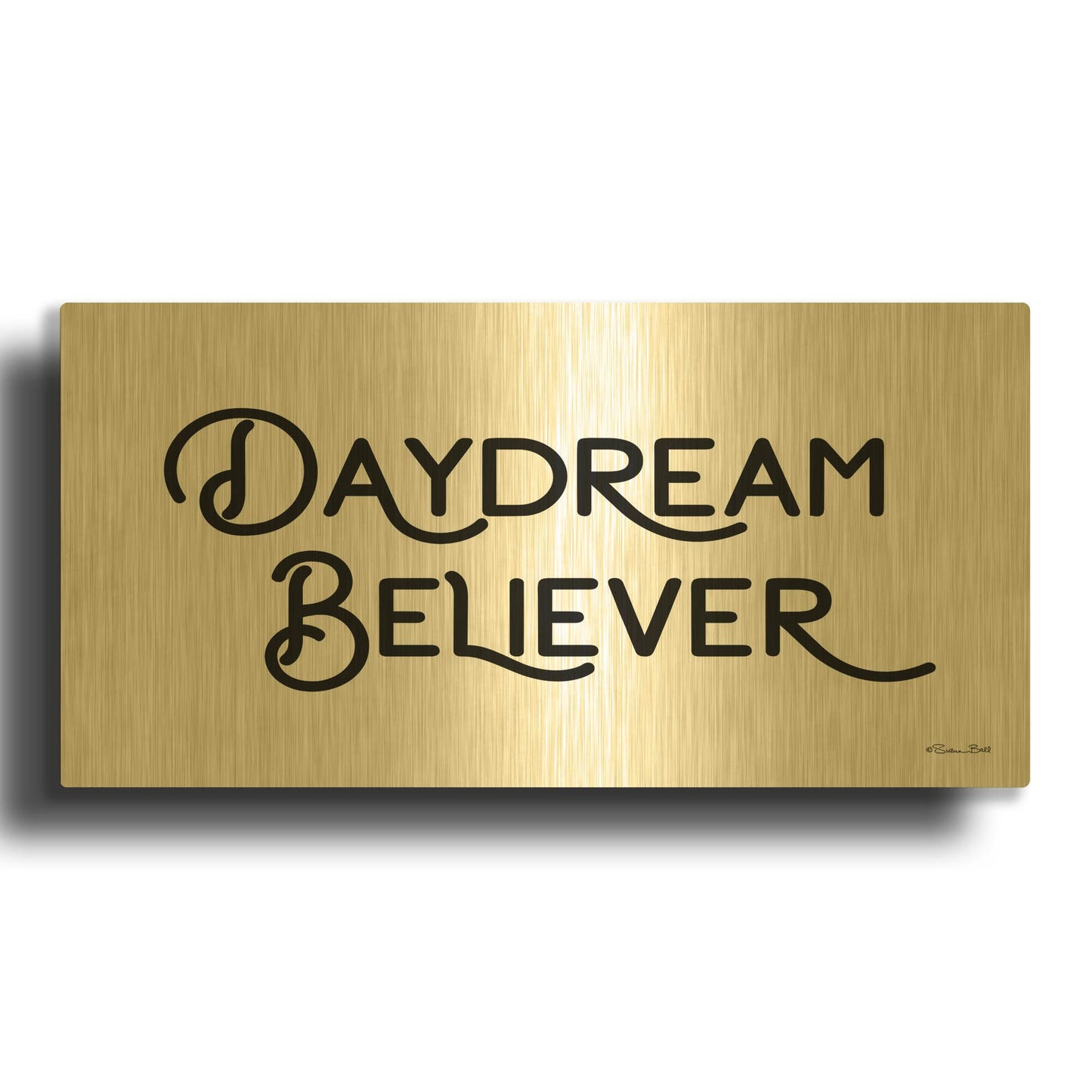 'Daydream Believer' By Susan Ball Gold Metal Wall Art