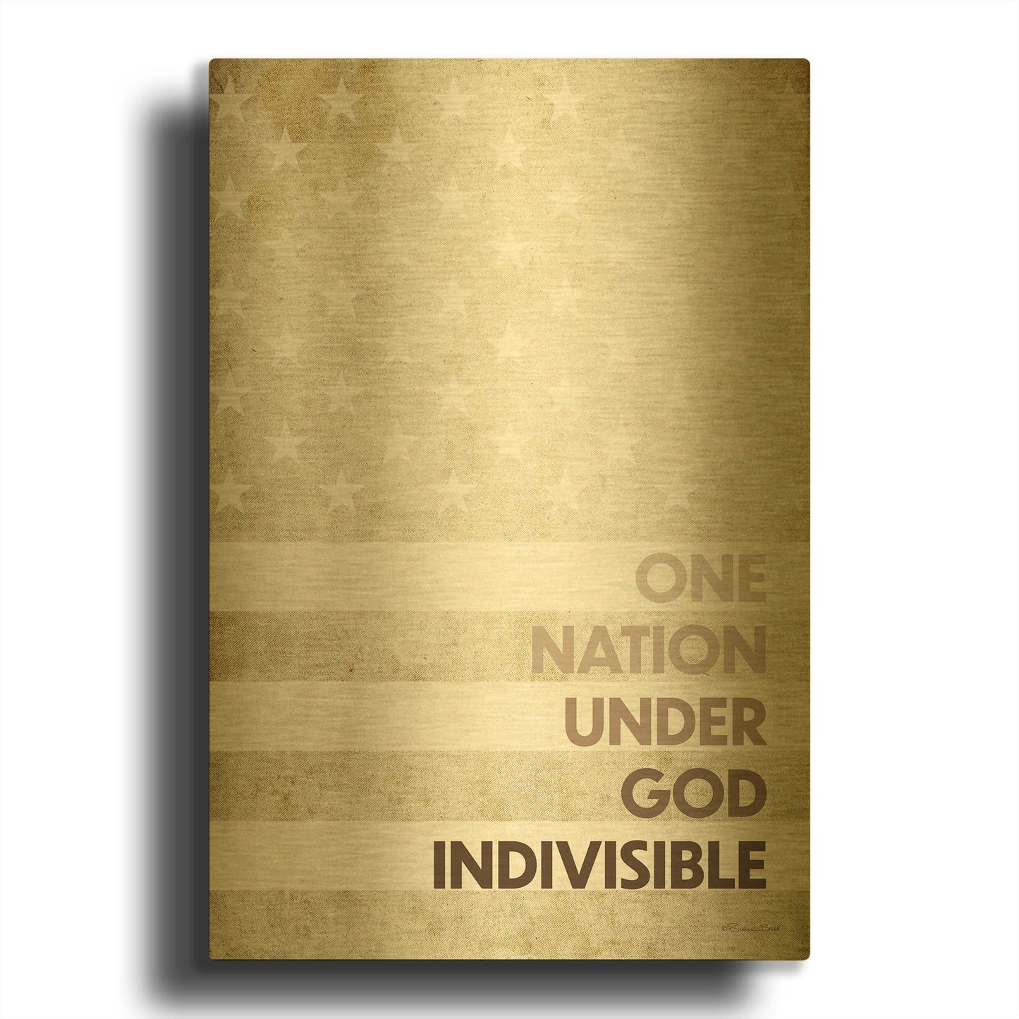 'Indivisible' By Susan Ball Gold Metal Wall Art