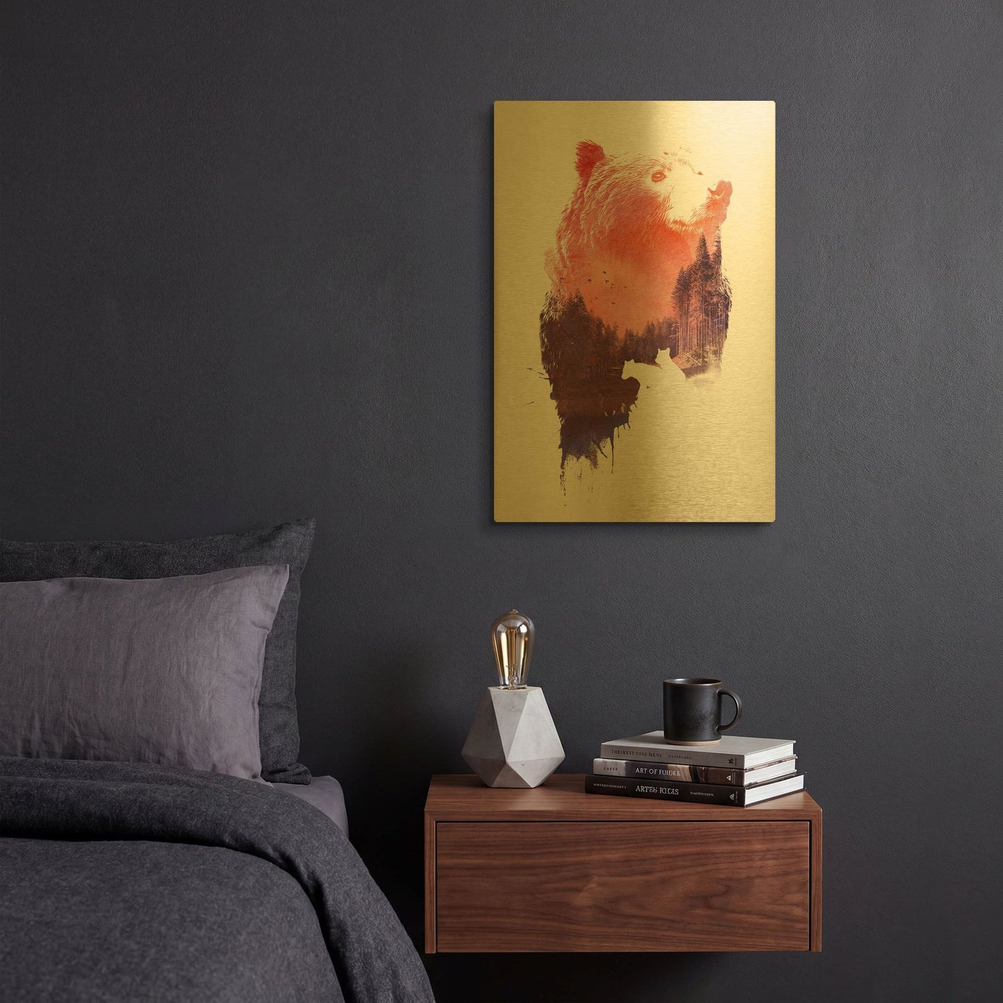 'Love Forever' By Robert Farkas Gold Metal Wall Art