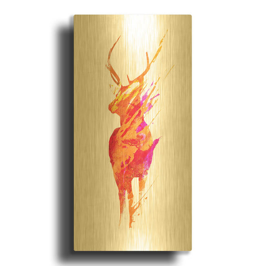 'On The Road Again' By Robert Farkas Gold Metal Wall Art