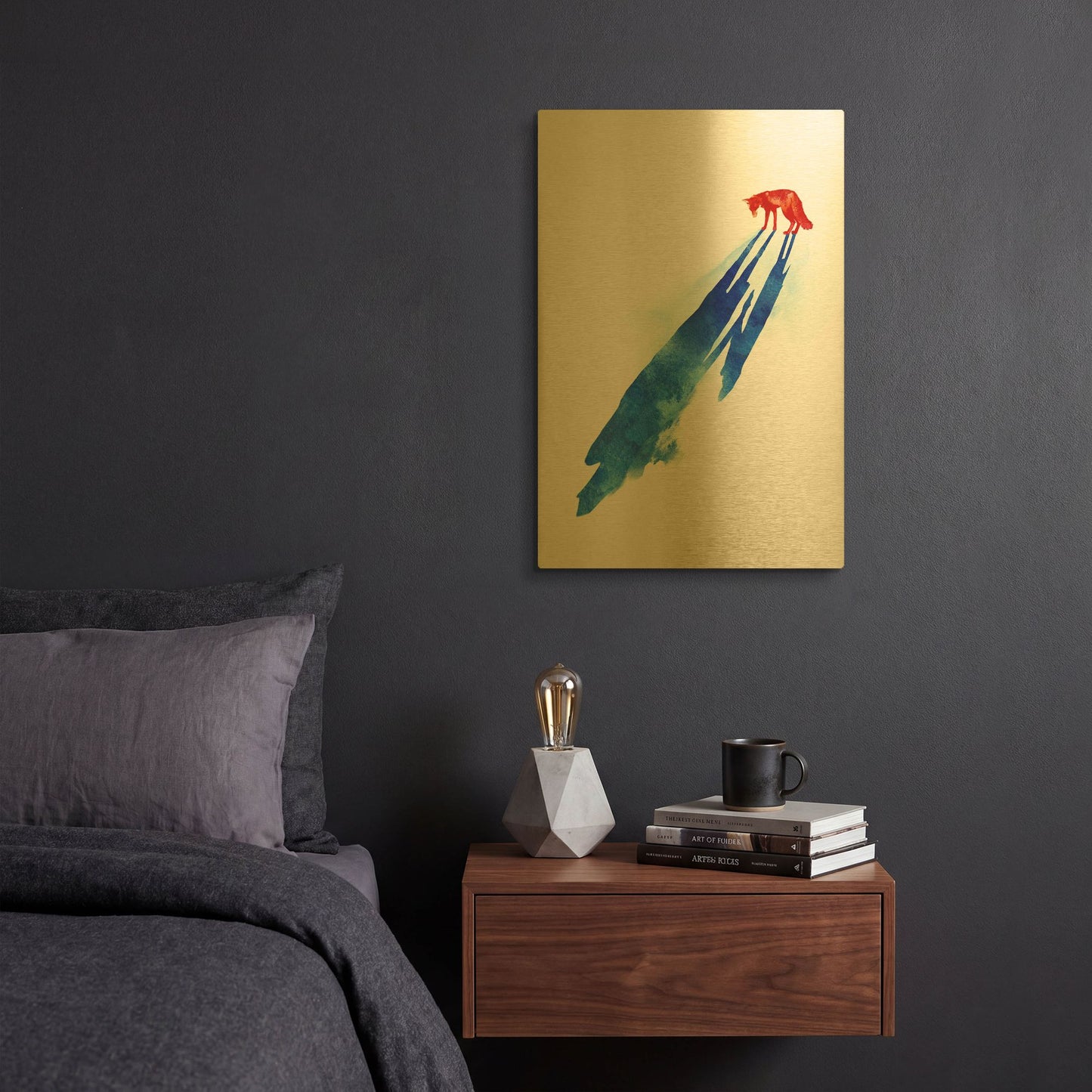 'A Distant Memory' By Robert Farkas Gold Metal Wall Art