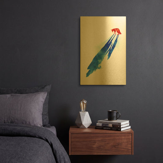 'A Distant Memory' By Robert Farkas Gold Metal Wall Art