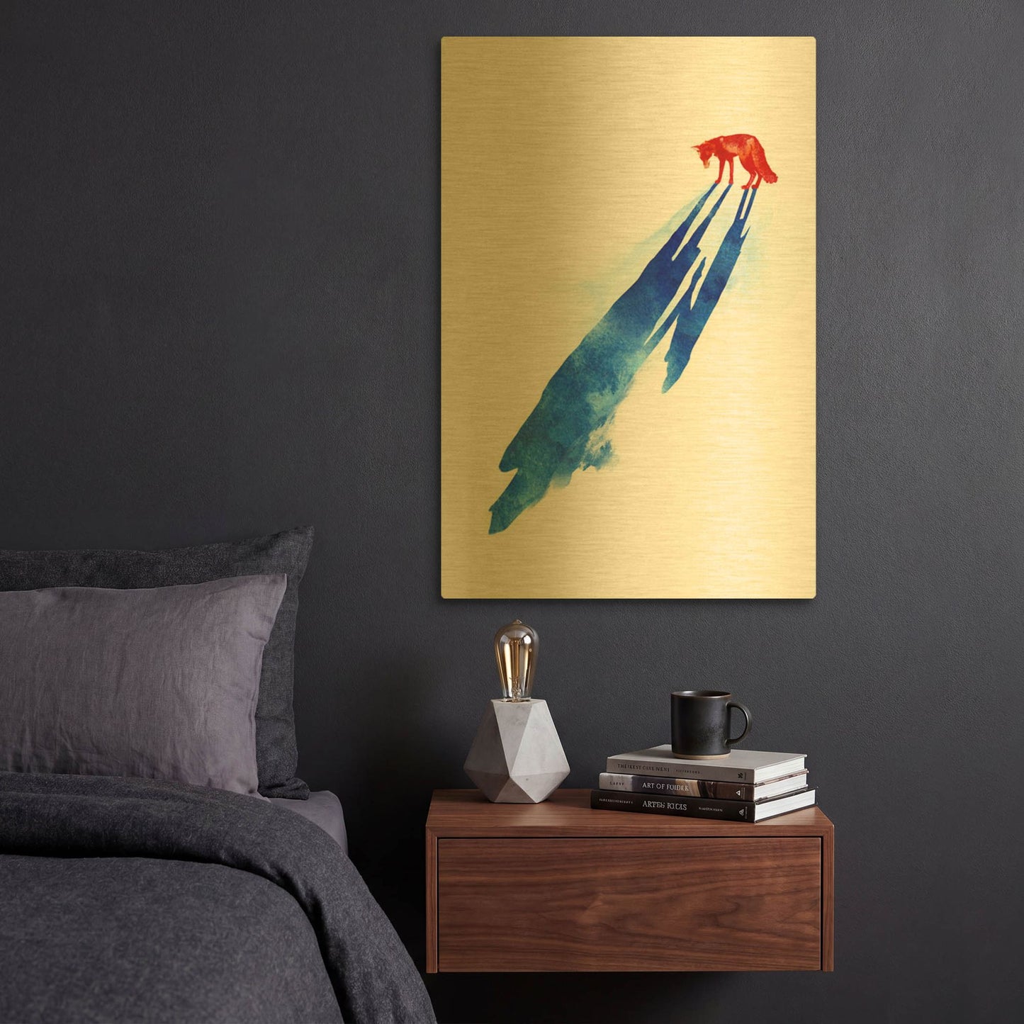 'A Distant Memory' By Robert Farkas Gold Metal Wall Art