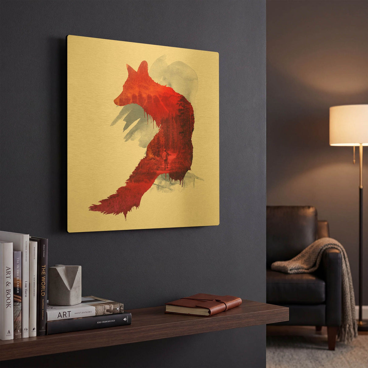 'Bad Memories' By Robert Farkas Gold Metal Wall Art
