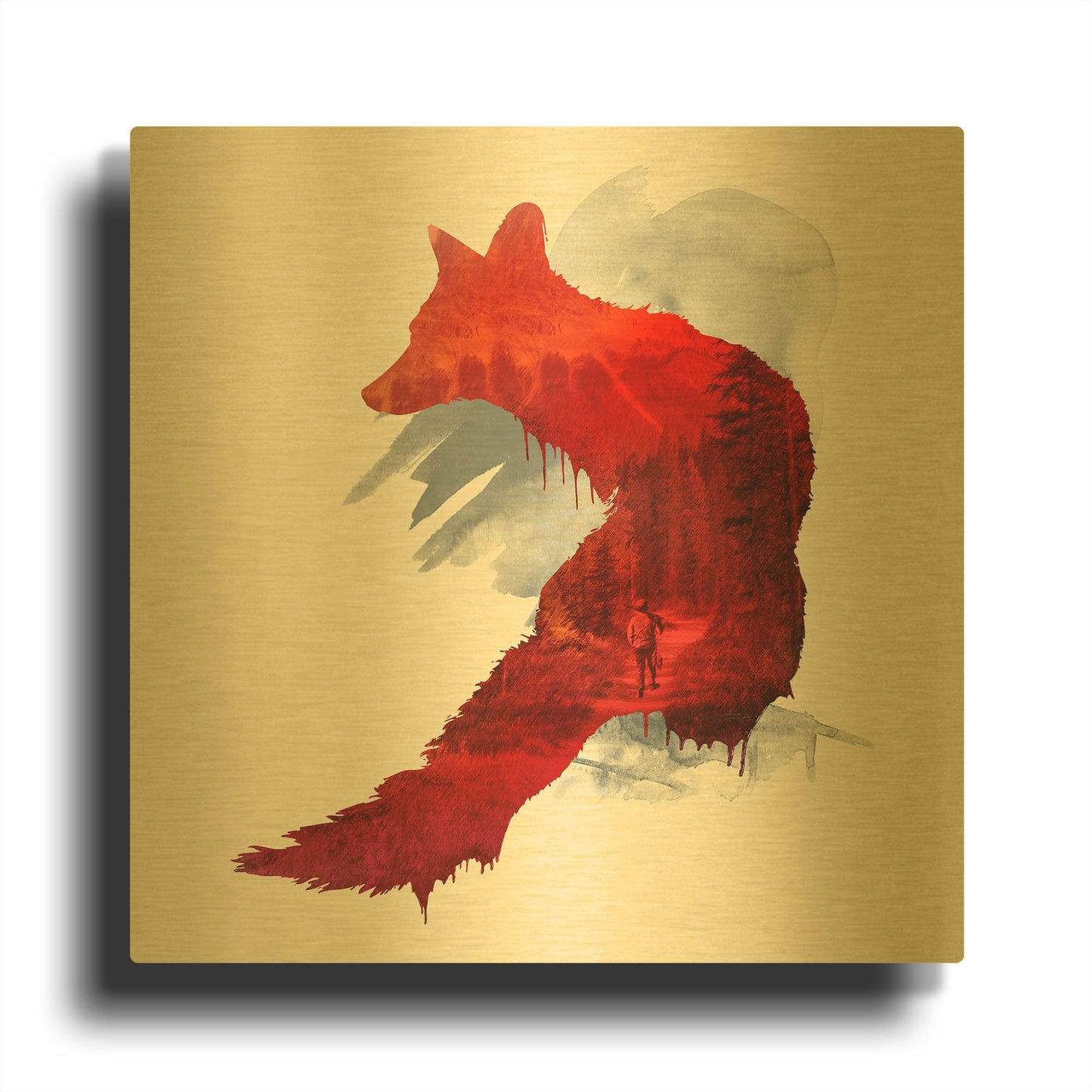 'Bad Memories' By Robert Farkas Gold Metal Wall Art