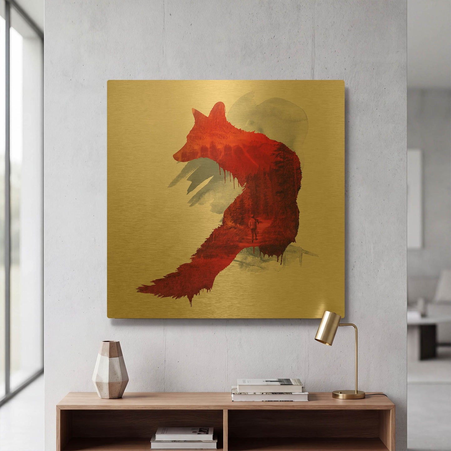 'Bad Memories' By Robert Farkas Gold Metal Wall Art