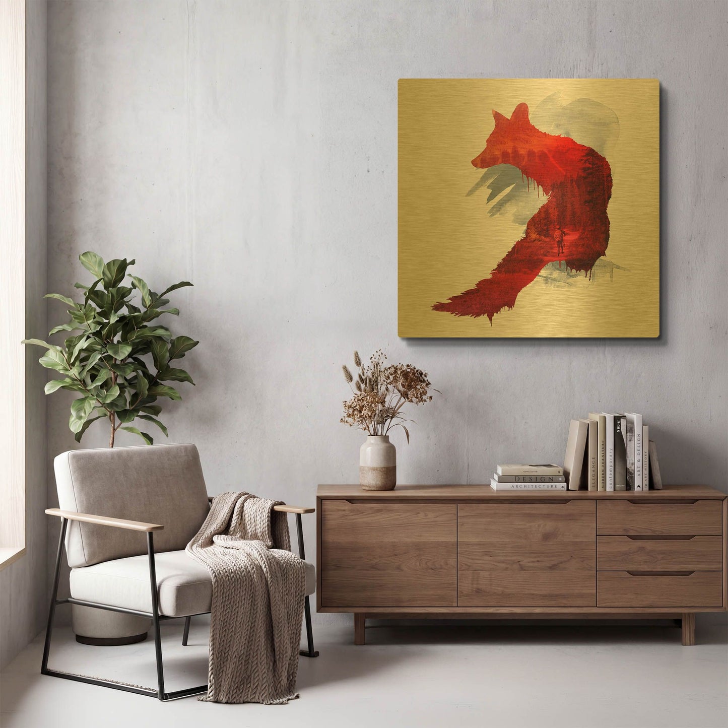 'Bad Memories' By Robert Farkas Gold Metal Wall Art