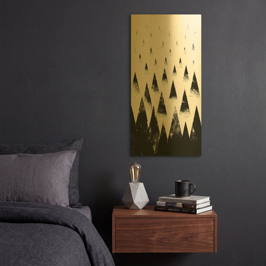 'Black Hills' By Robert Farkas Gold Metal Wall Art