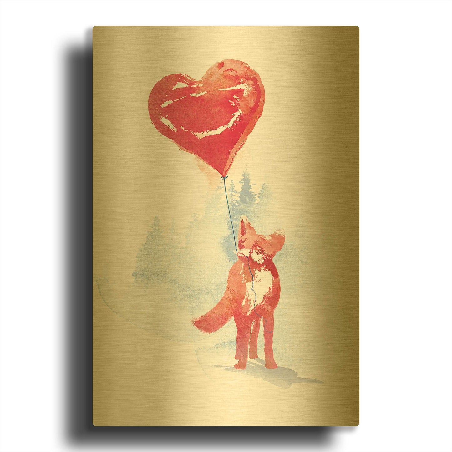 'This One is For You' By Robert Farkas Gold Metal Wall Art