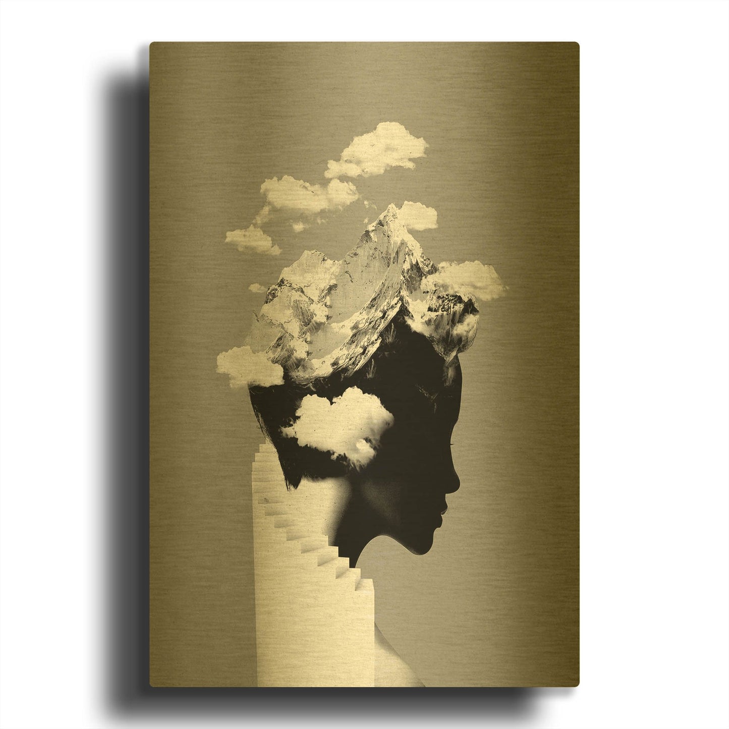 'It' By Robert Farkas Gold Metal Wall Art