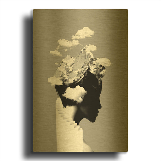 'It' By Robert Farkas Gold Metal Wall Art