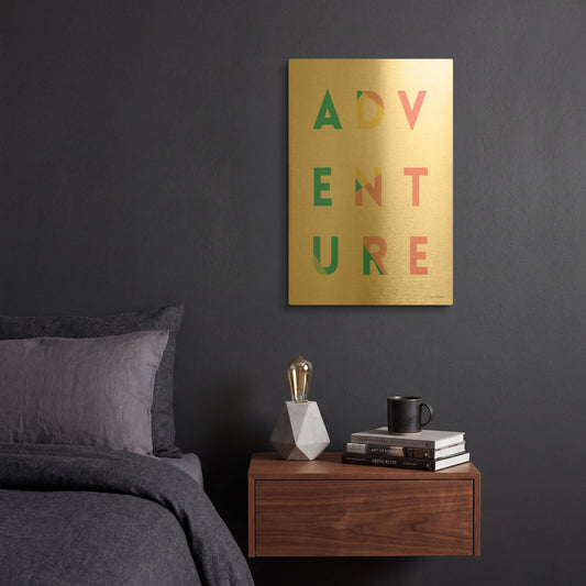 'Adventure in Colors' By Seven Trees Design Gold Metal Wall Art
