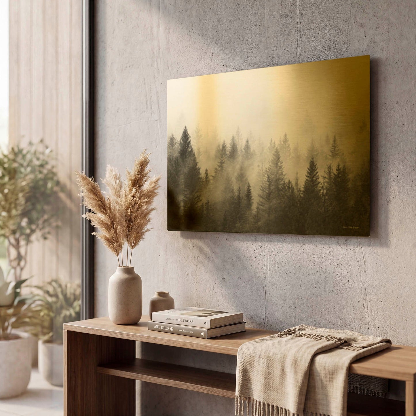 'Forest' By Seven Trees Design Gold Metal Wall Art