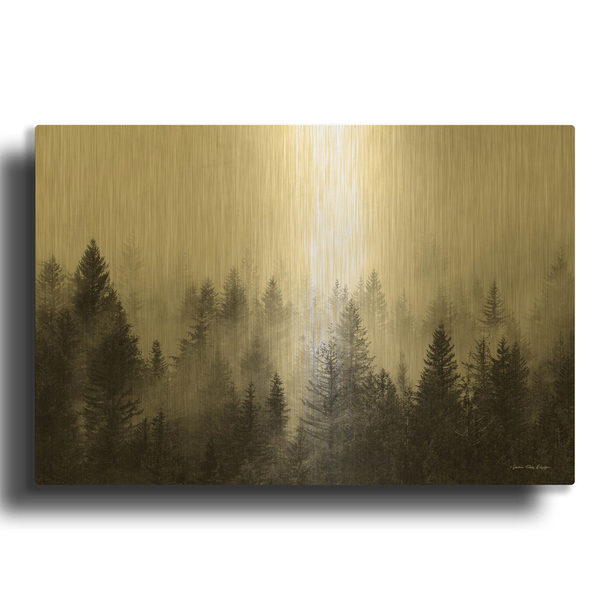 'Forest' By Seven Trees Design Gold Metal Wall Art
