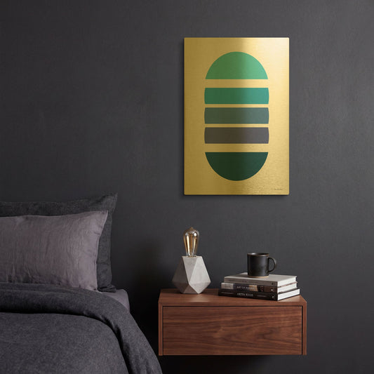 'Modern Geometry II' By Seven Trees Design Gold Metal Wall Art